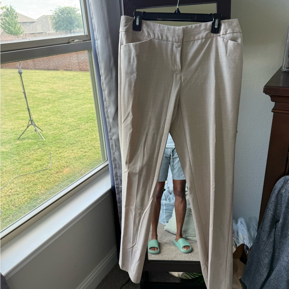 Worthington Beige Modern Fit Trousers
